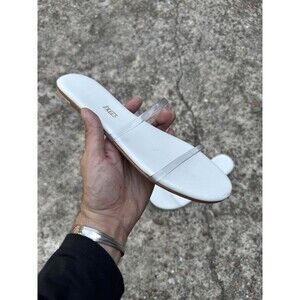 NEW $70 Tkees women's gemma sandals in White Size 10B